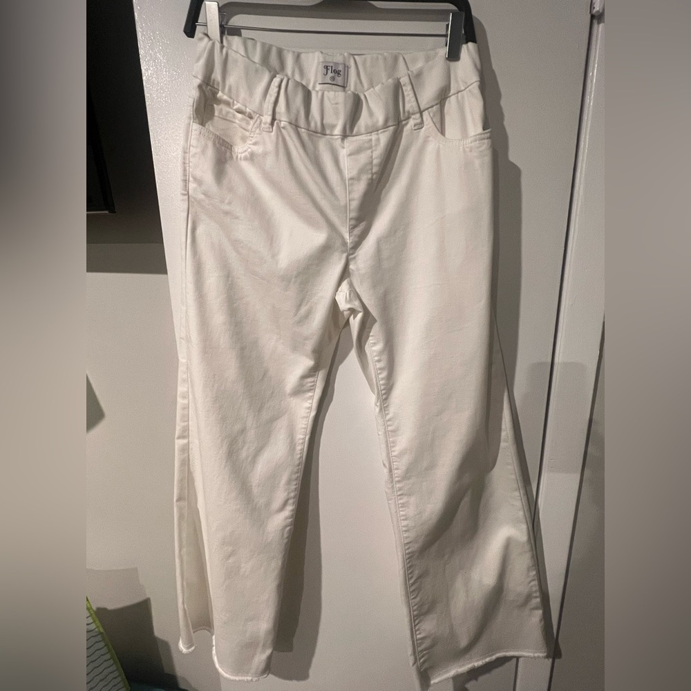 Bevy Flog white wide leg pant
